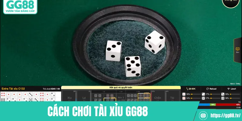 Cách chơi tài xỉu GG88